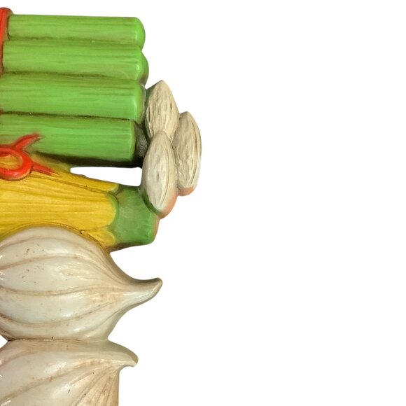 Vtg Homco Vegetables Wall Decor 1975 Tomato Celery Asparagus & Garlic - Picture 5 of 7